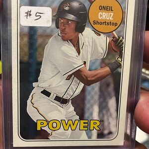 Topps Baseball Card - White and Black